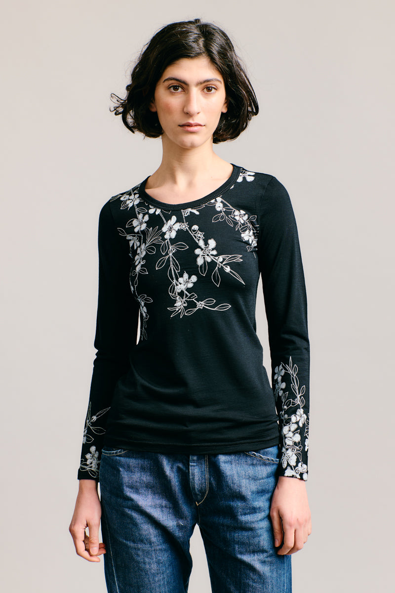 Flowering Tea-tree Merino Long Sleeve Top