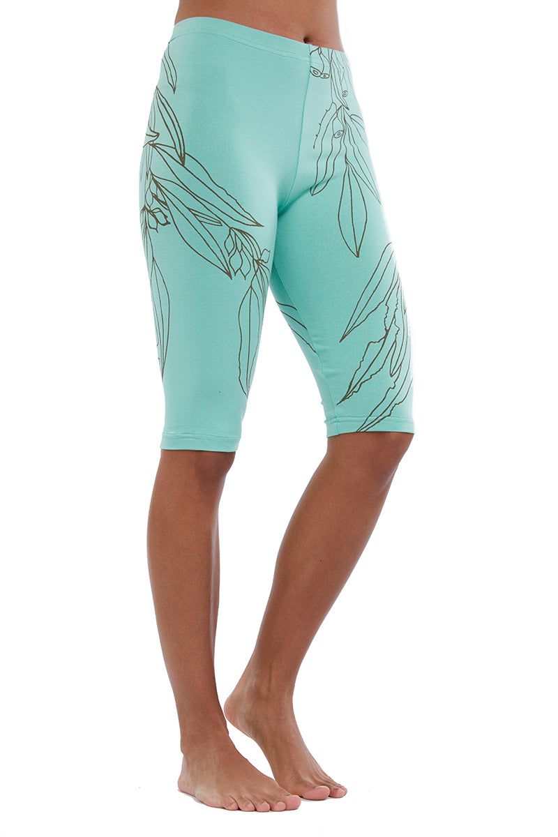 Mint Gum Leaf Shorts