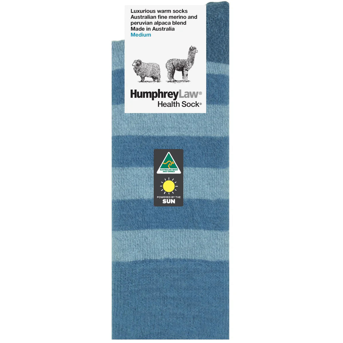 Humphrey Law Fine Merino and Peruvian Alpaca Blend Stripe Socks