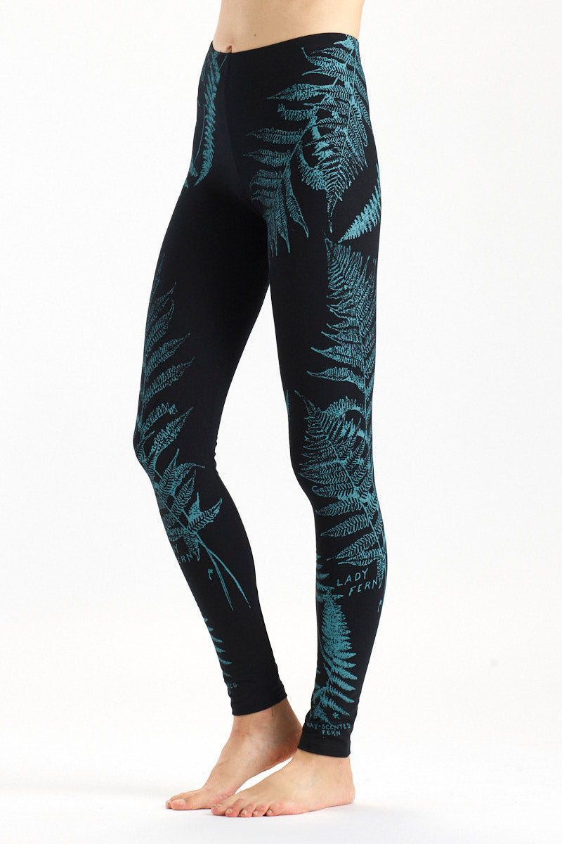 Cotton Fern Leaf Leggings