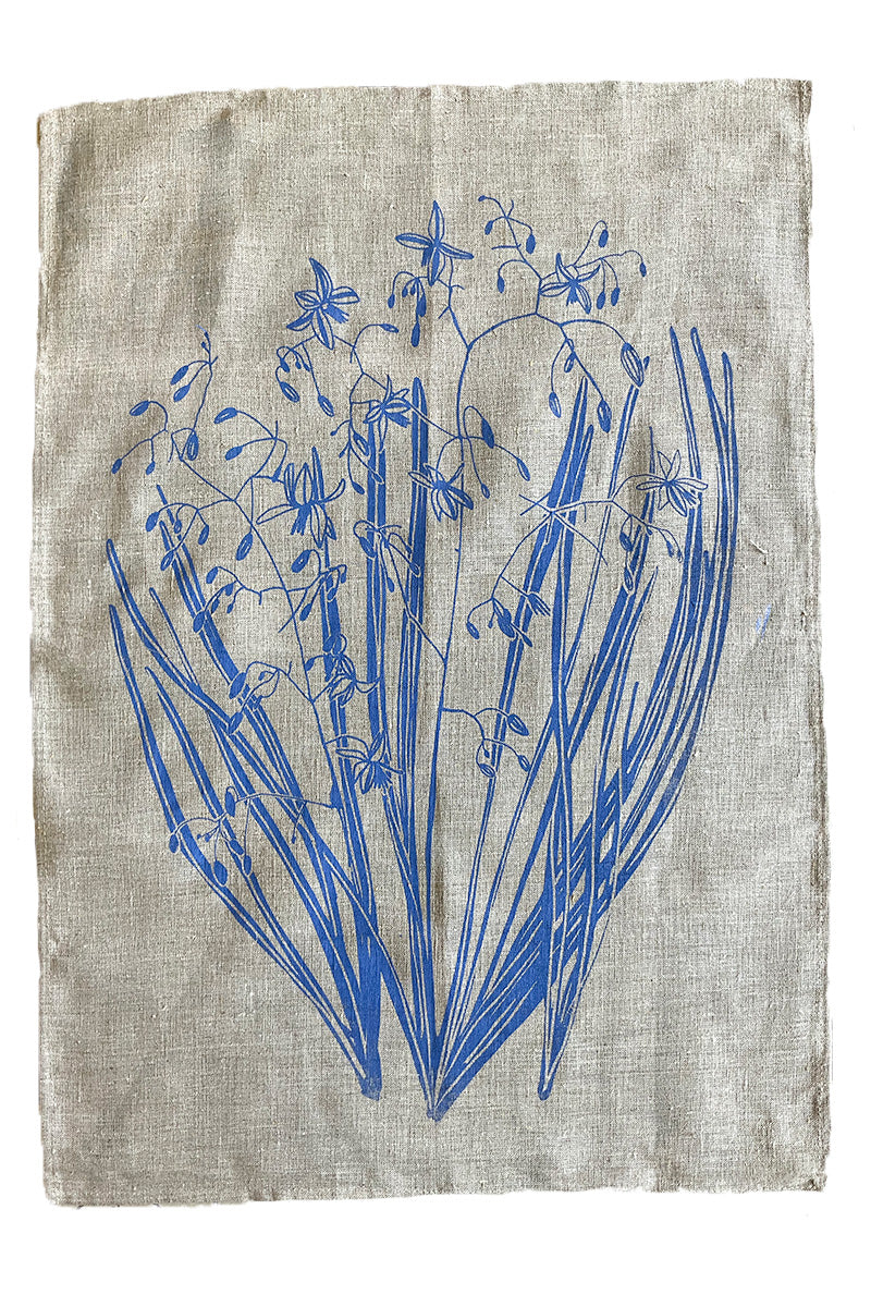 Lily Flowers Tea Towel