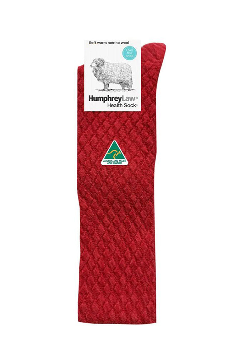 Over-the-knee Quilted Fine Merino Socks