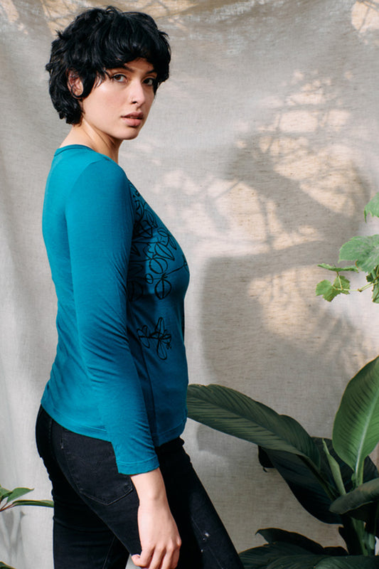Silver Dollar Euc Merino Top
