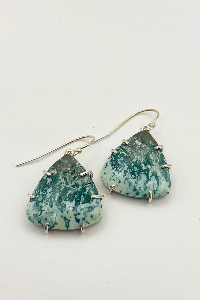 Opalised Wood Earrings