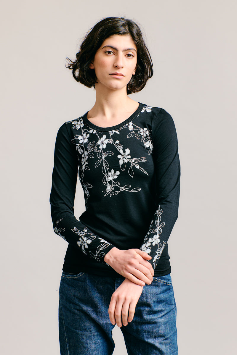 Flowering Tea-tree Merino Long Sleeve Top