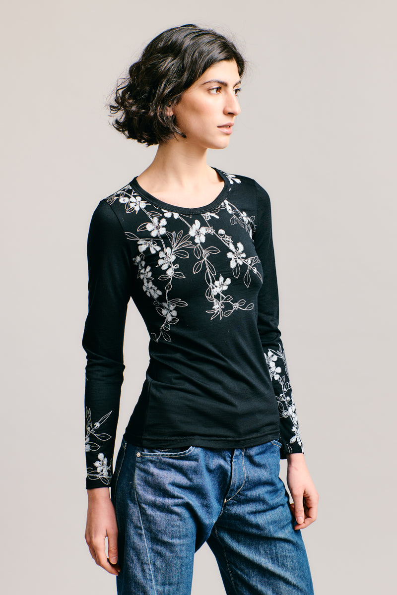 Flowering Tea-tree Merino Long Sleeve Top