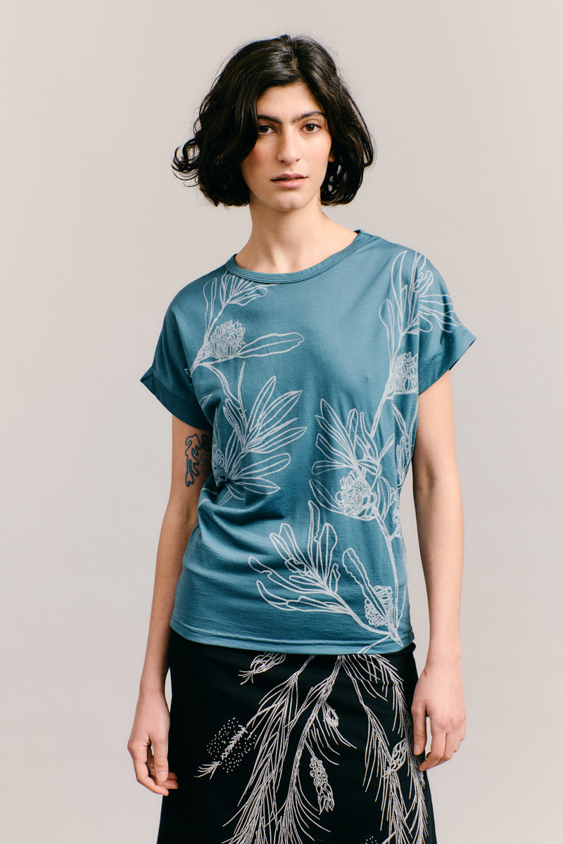 Sky Banskia Merino T-Shirt