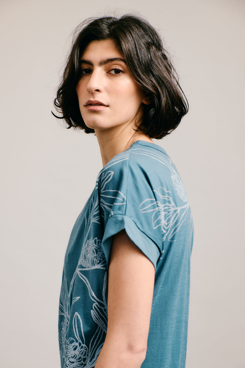 Sky Banskia Merino T-Shirt