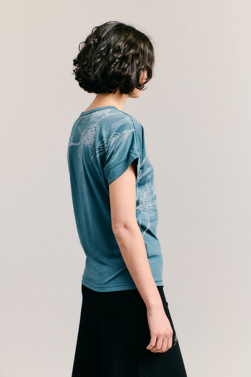 Sky Banskia Merino T-Shirt