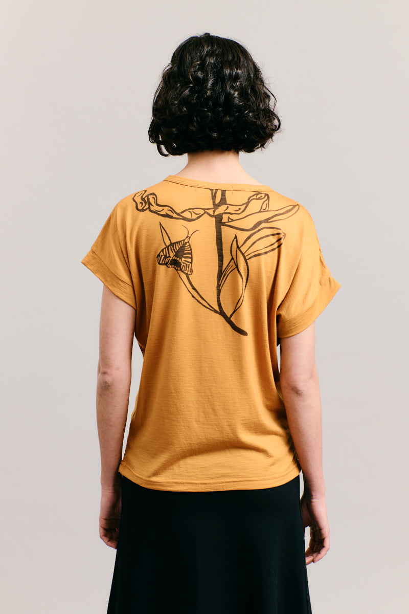 Golden Wattle & Moth Merino TShirt