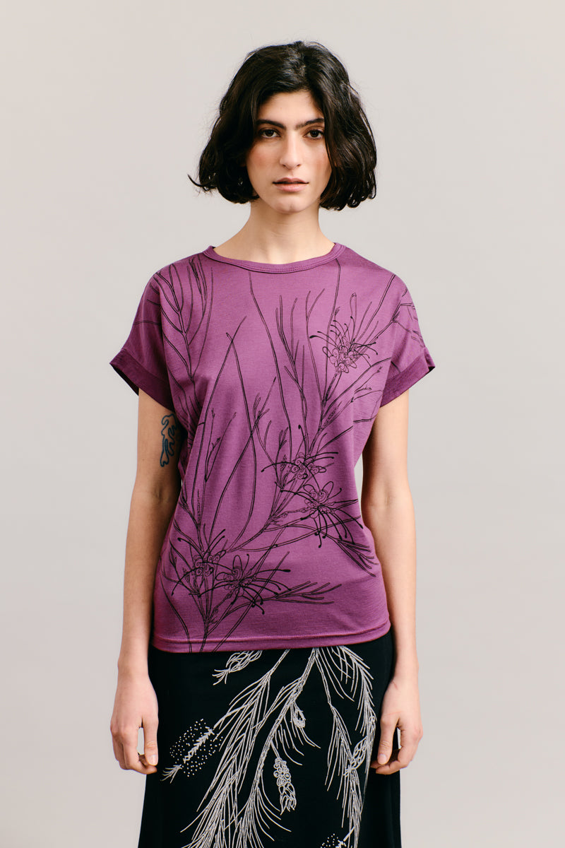 Scarlett Linearifolia Merino Tshirt