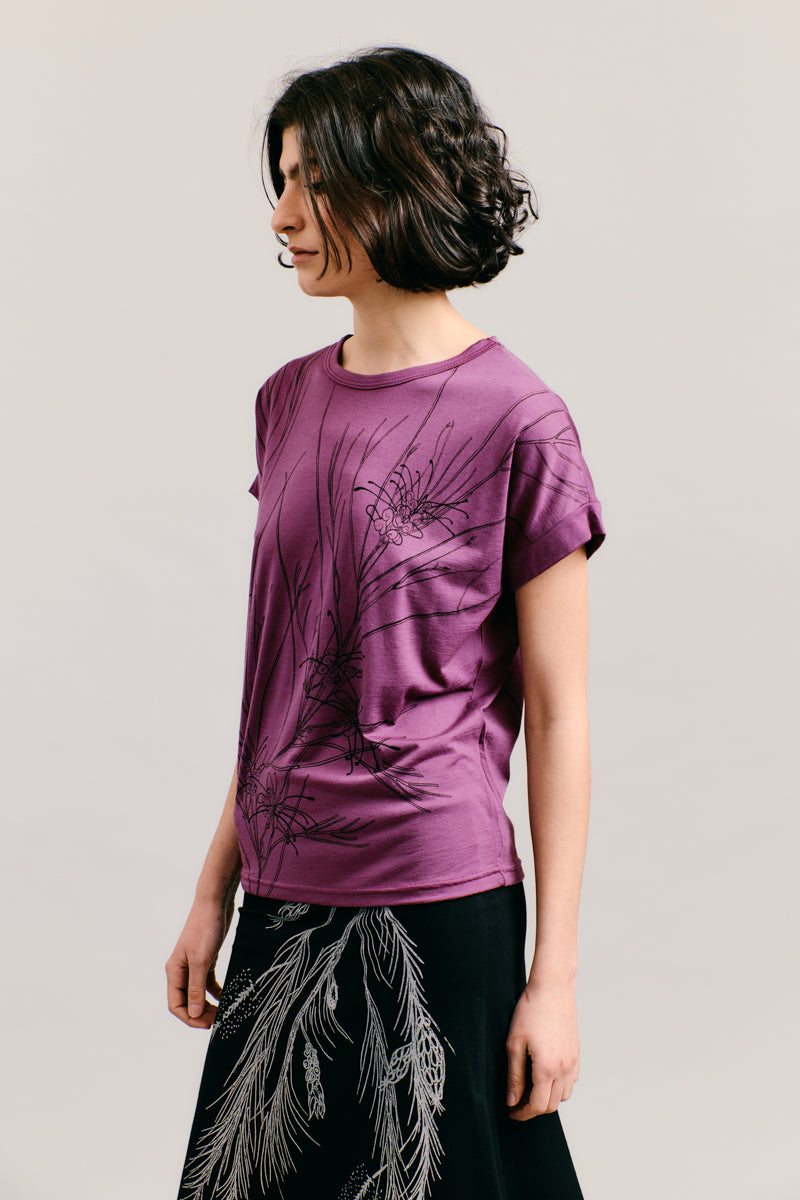 Scarlett Linearifolia Merino Tshirt