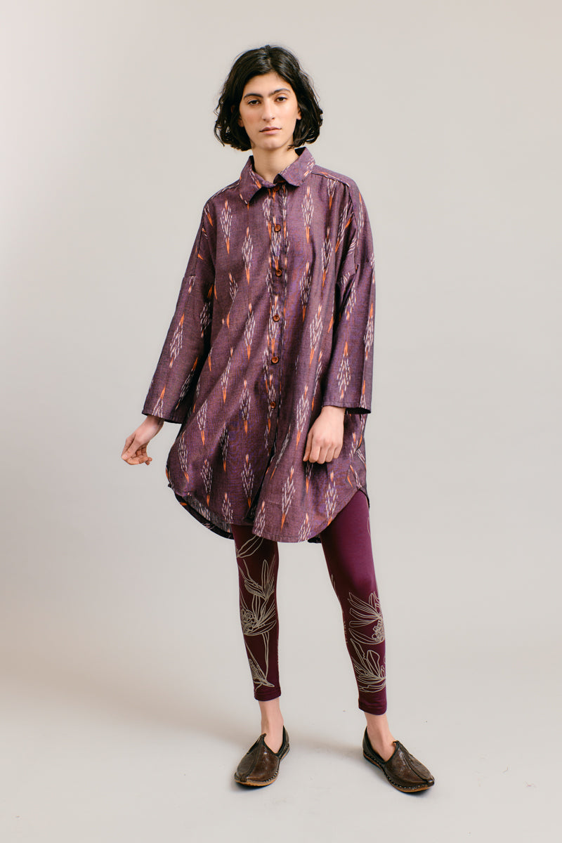 Boisenberry Handloomed Shirt Dress