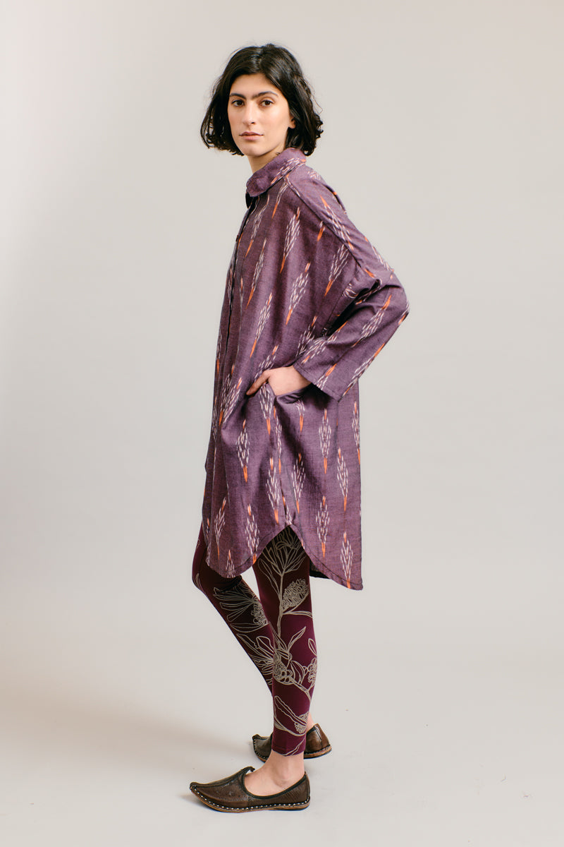 Boisenberry Handloomed Shirt Dress