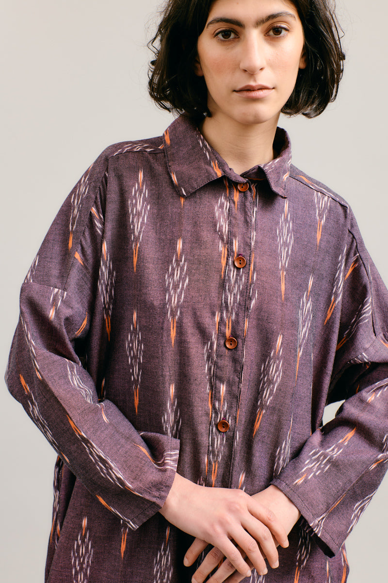 Boisenberry Handloomed Shirt Dress