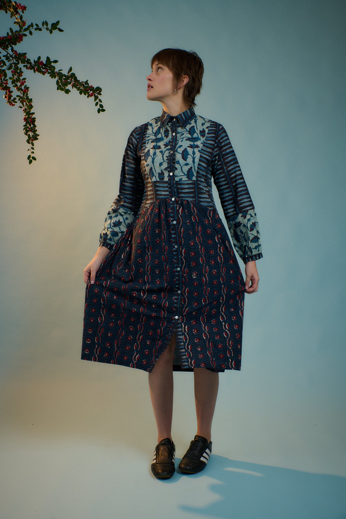 Indigo Flower Market Dress