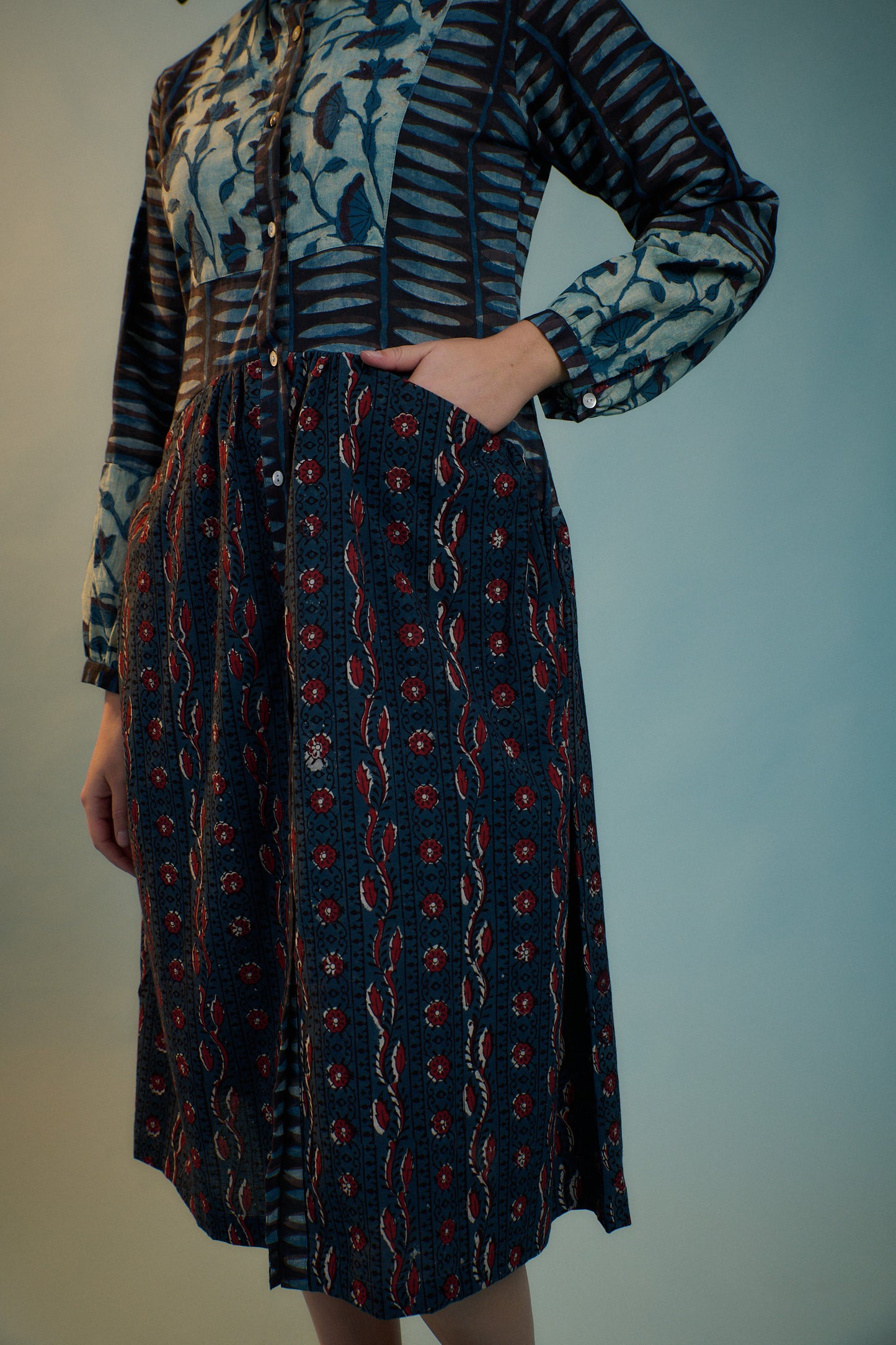 Indigo Flower Market Dress