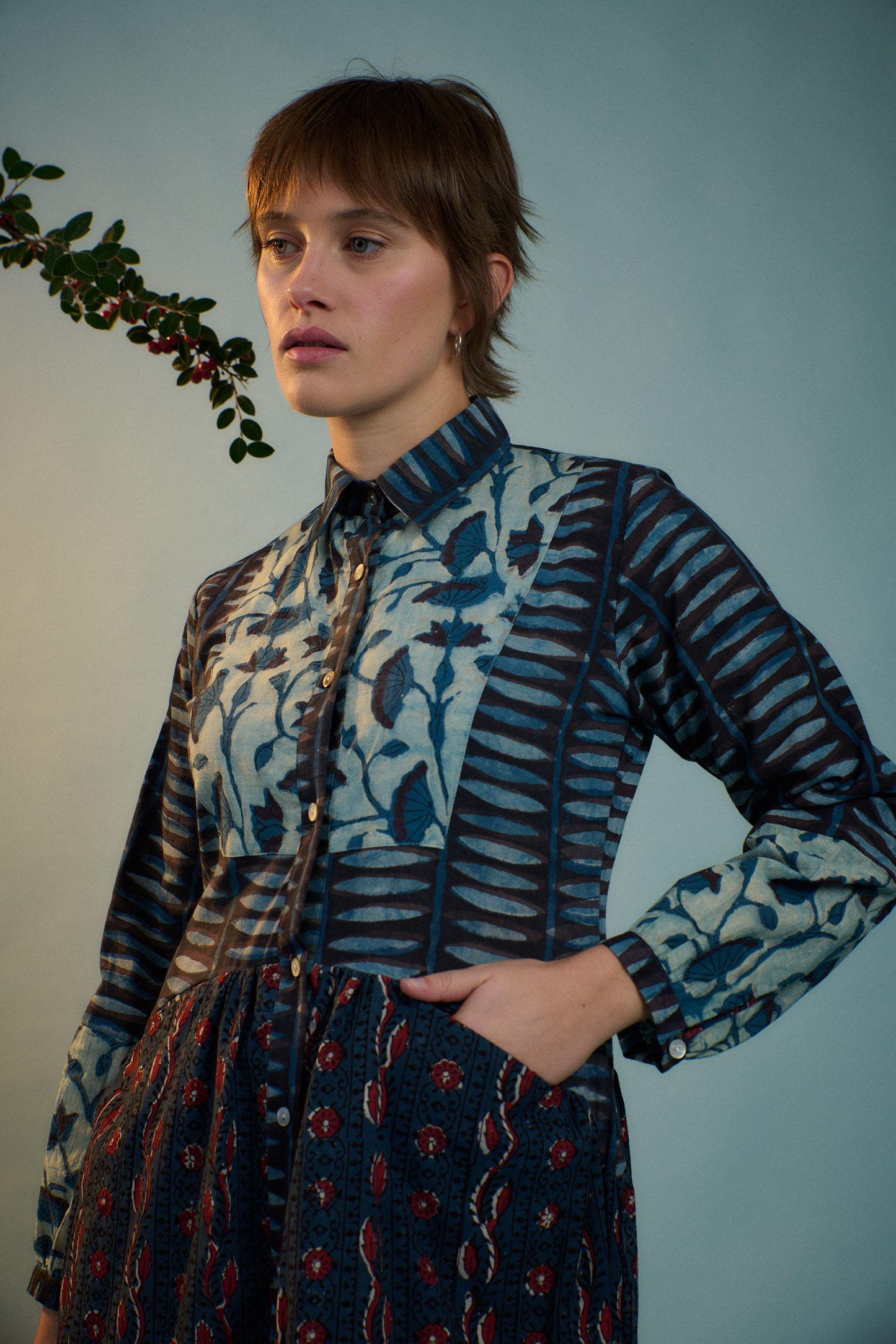 Indigo Flower Market Dress