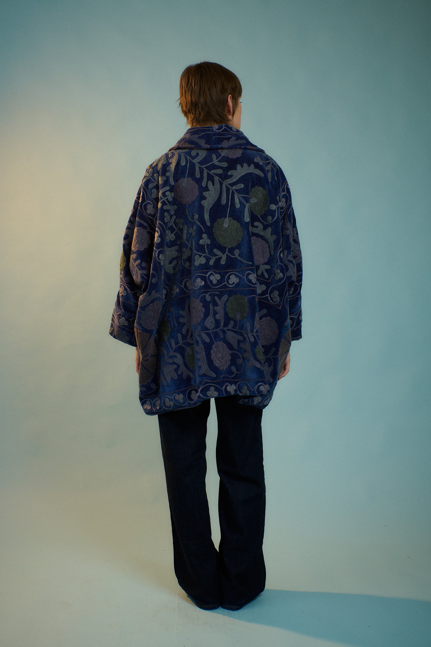 Midnight Velvet Cocoon Coat