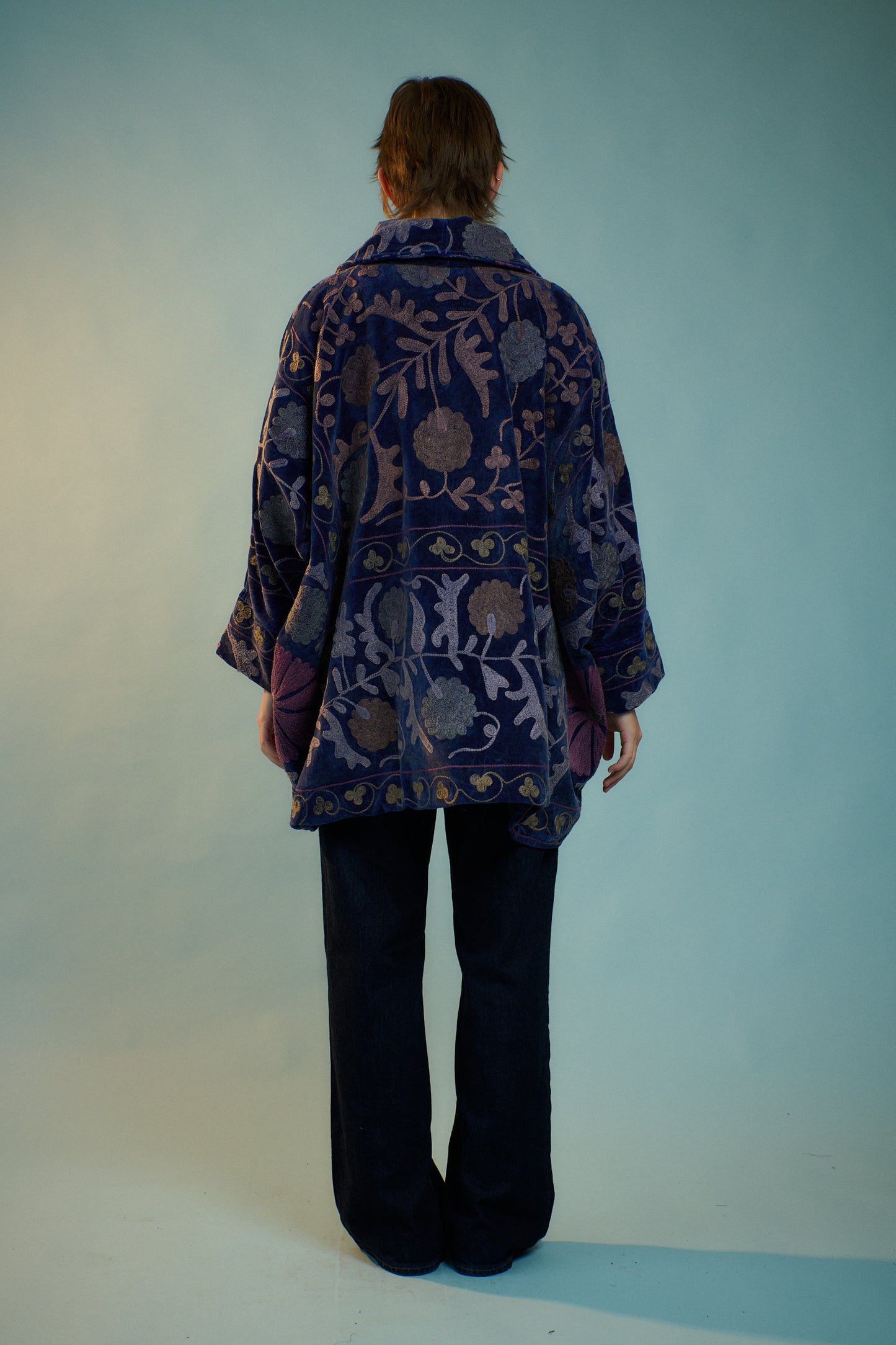 Midnight Velvet Cocoon Coat