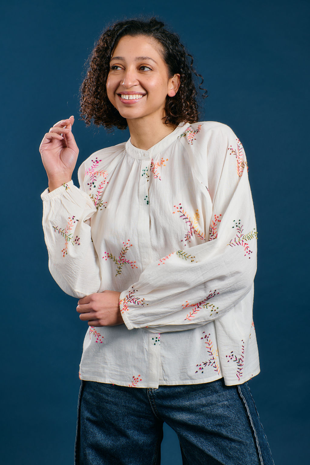 Rainbow Sprig Blouse