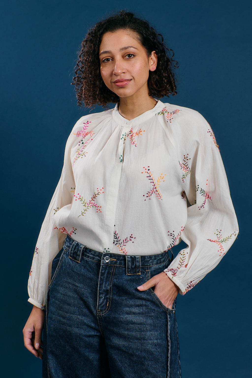 Rainbow Sprig Blouse