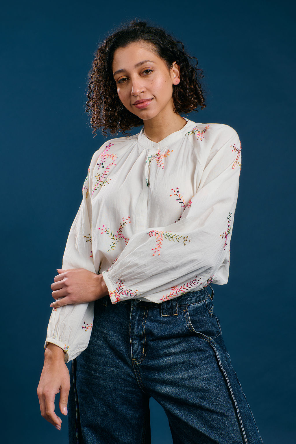 Rainbow Sprig Blouse