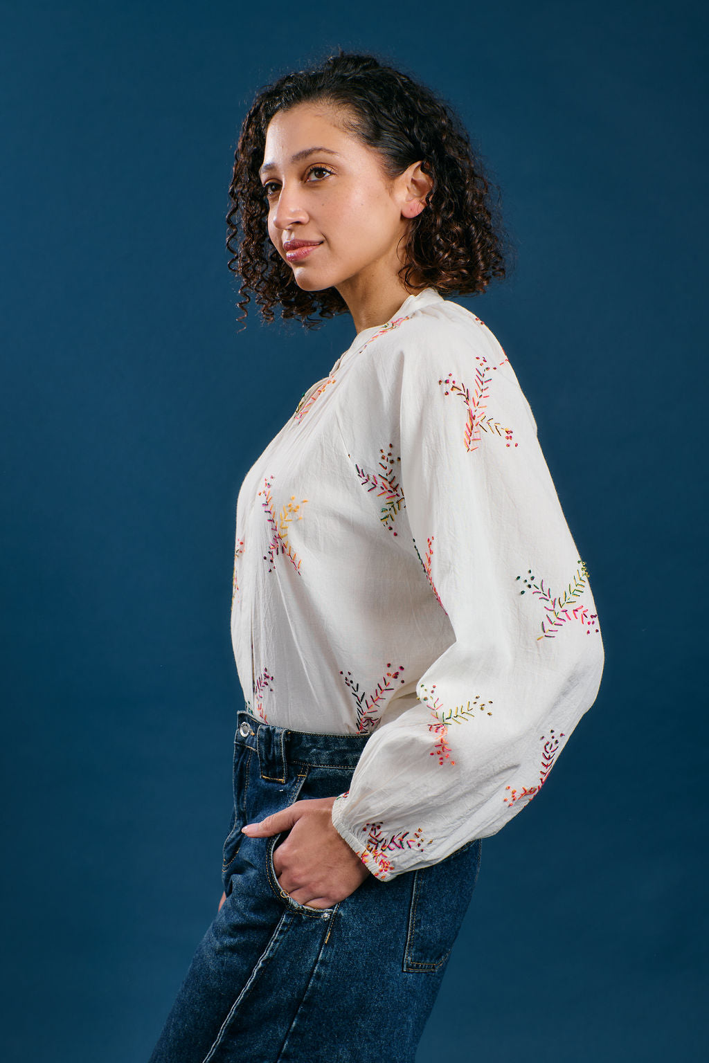 Rainbow Sprig Blouse