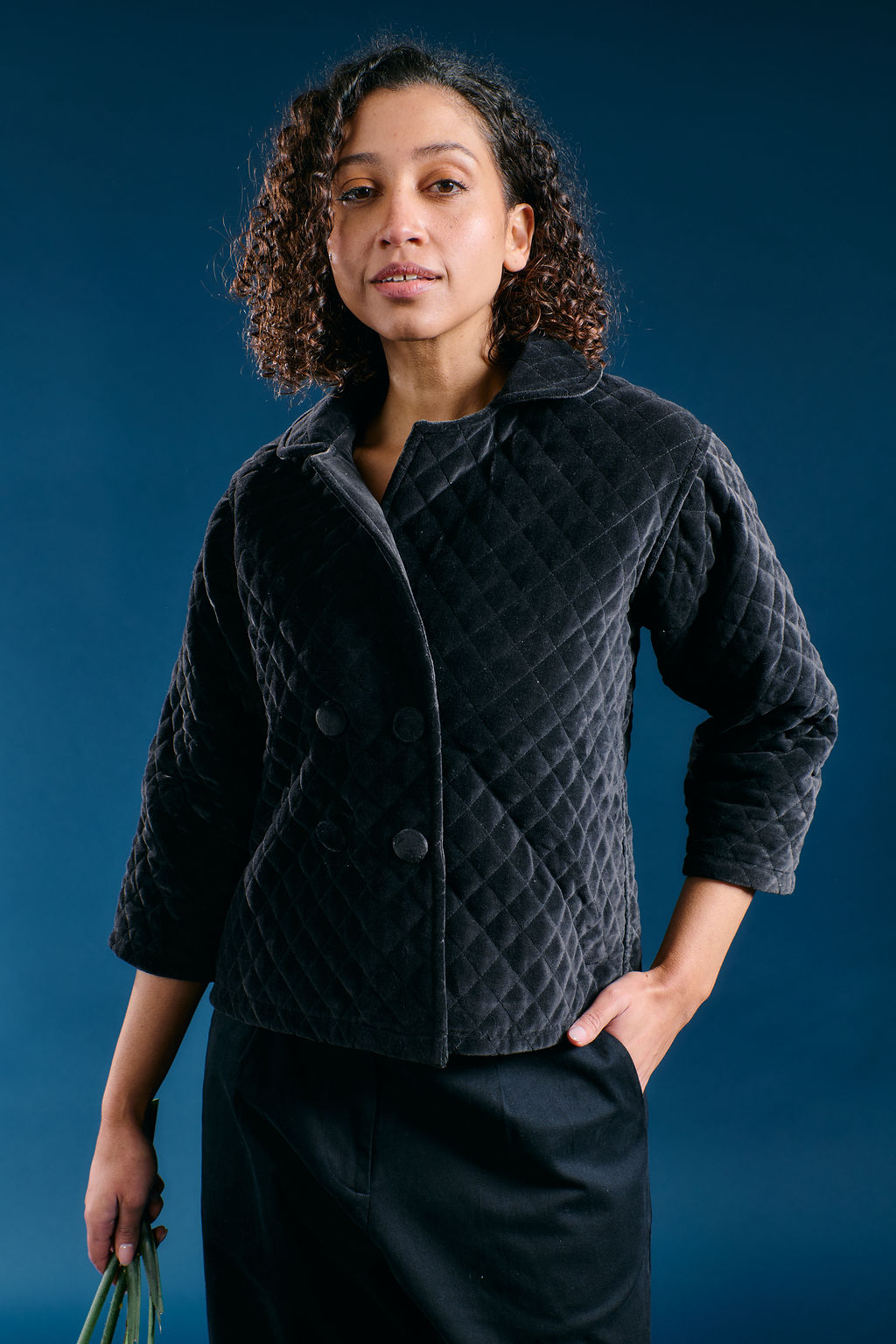 Velvet Pea Coat