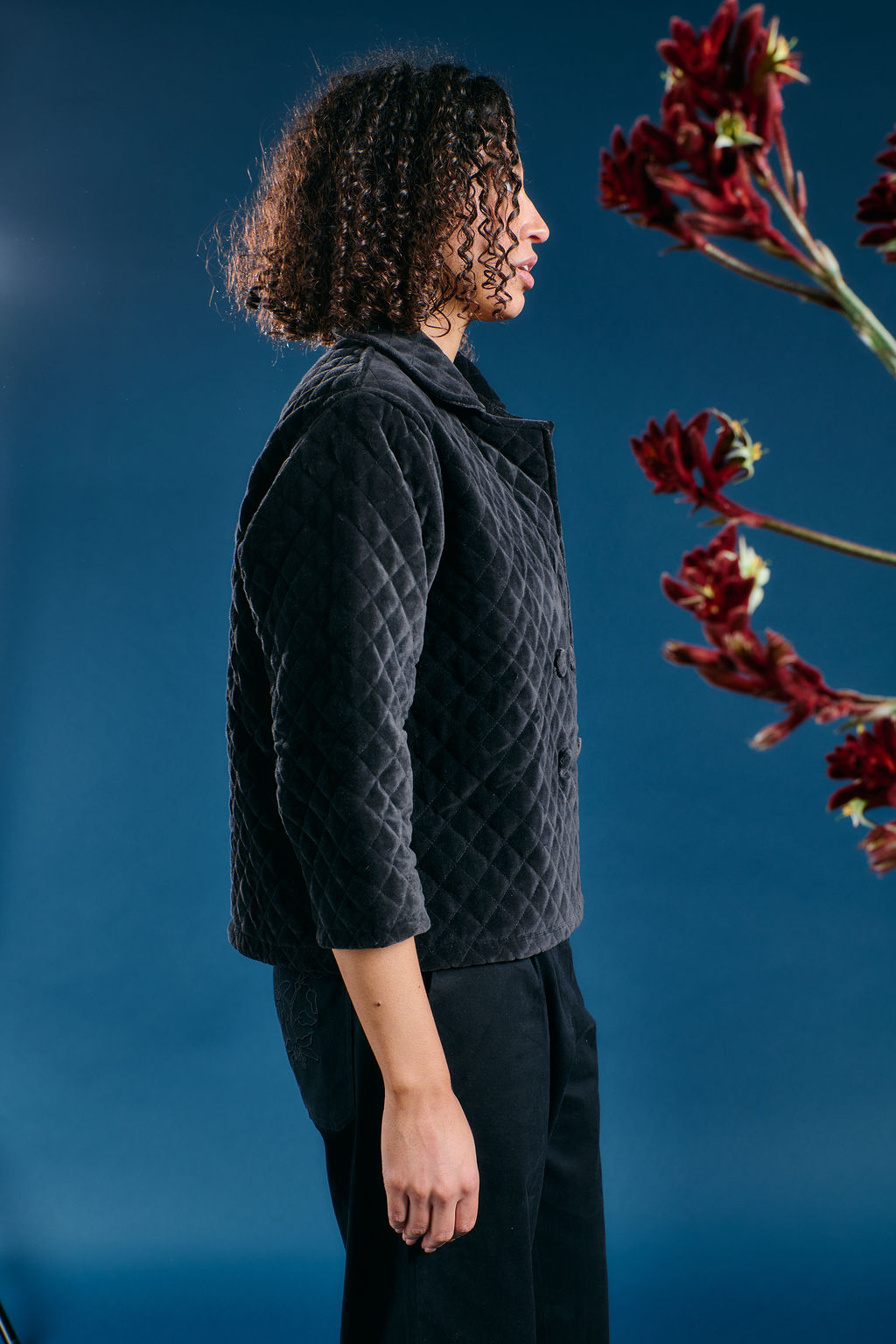 Velvet Pea Coat