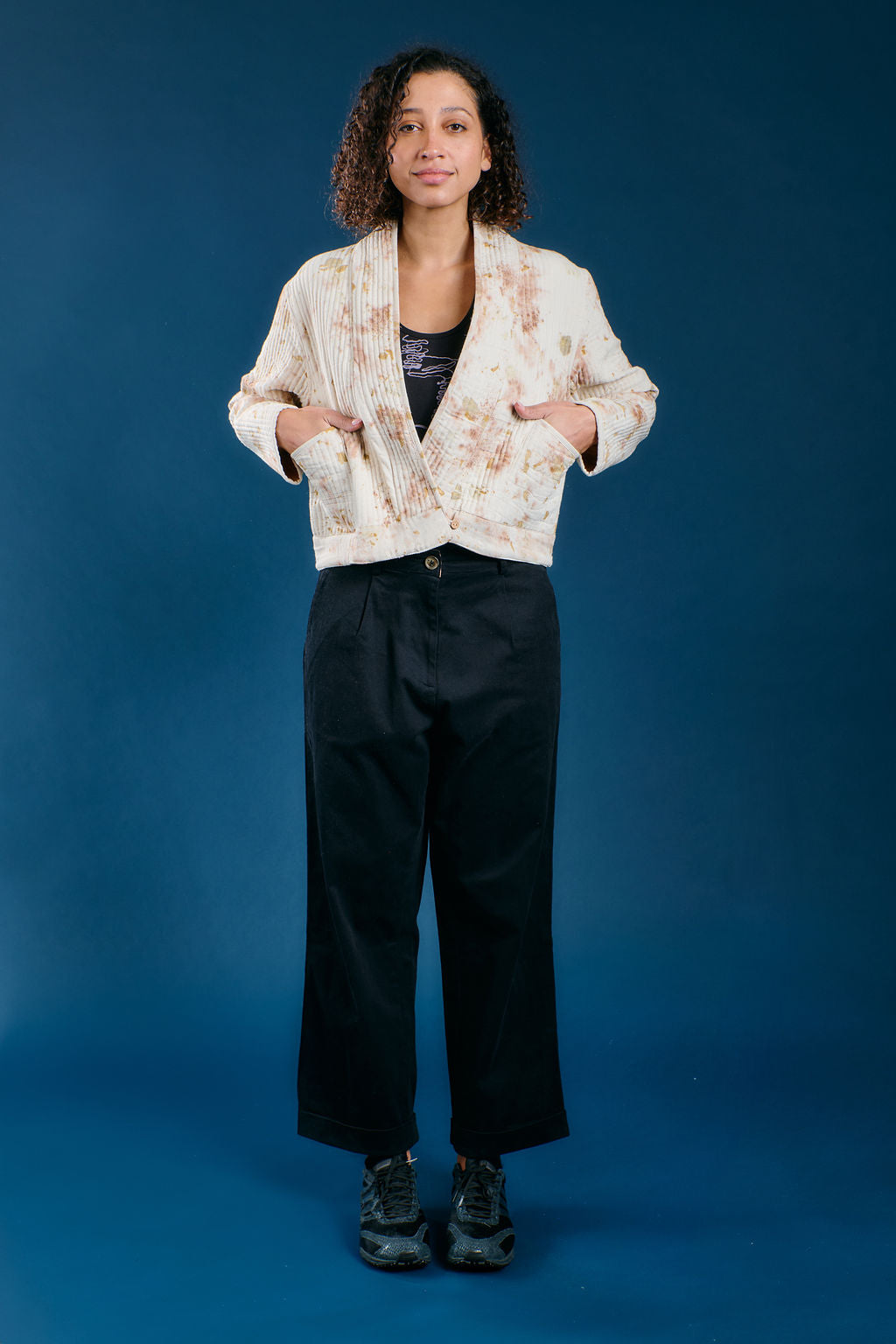 Eco-Printed Flower Coat