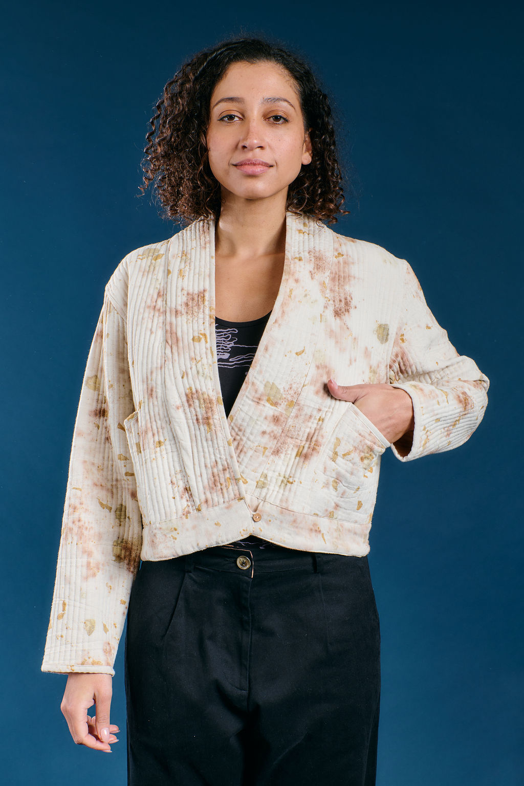 Eco-Printed Flower Coat