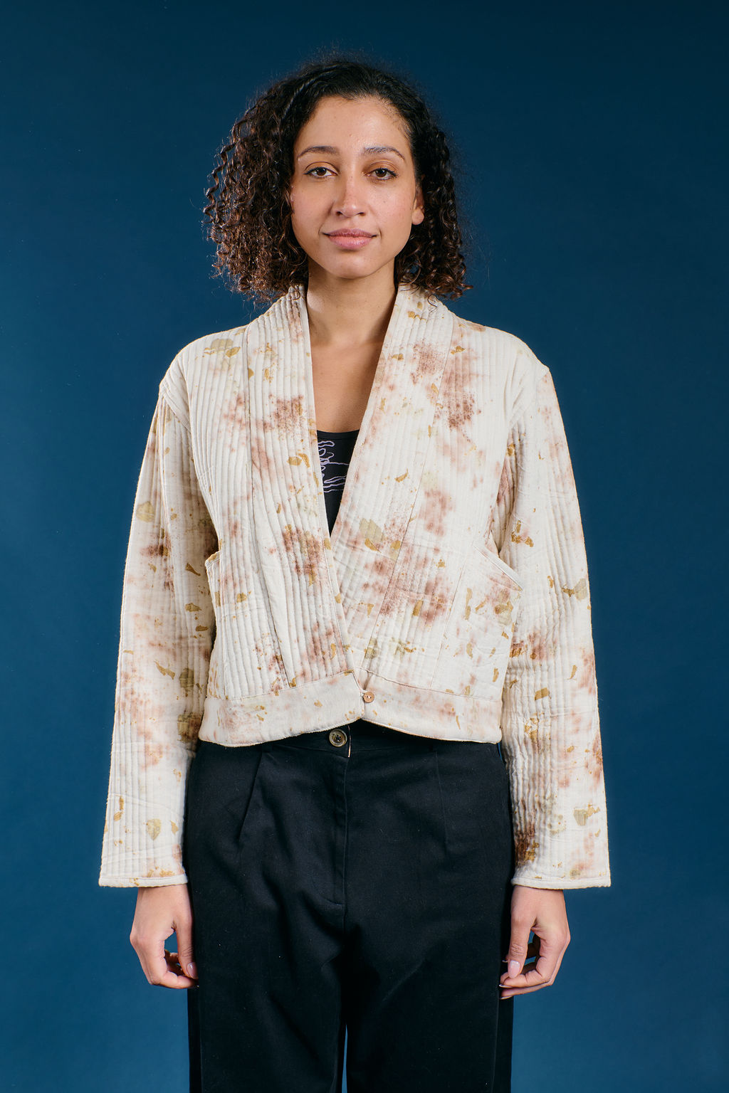 Eco-Printed Flower Coat