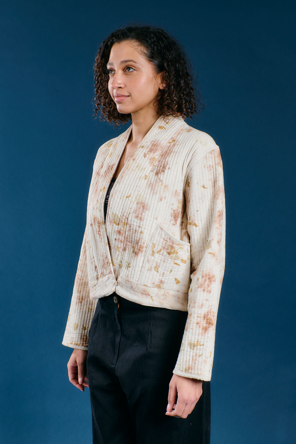 Eco-Printed Flower Coat