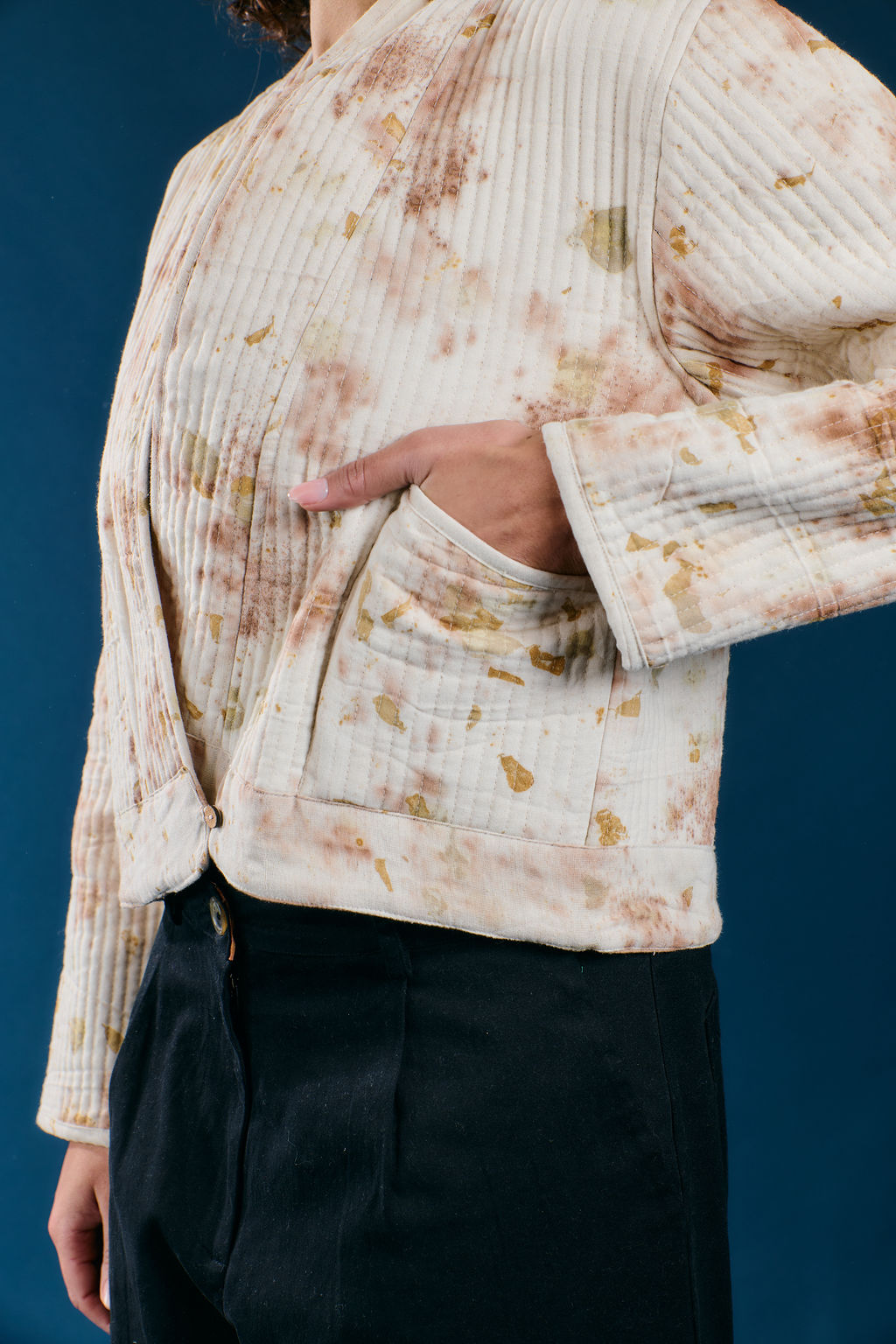 Eco-Printed Flower Coat