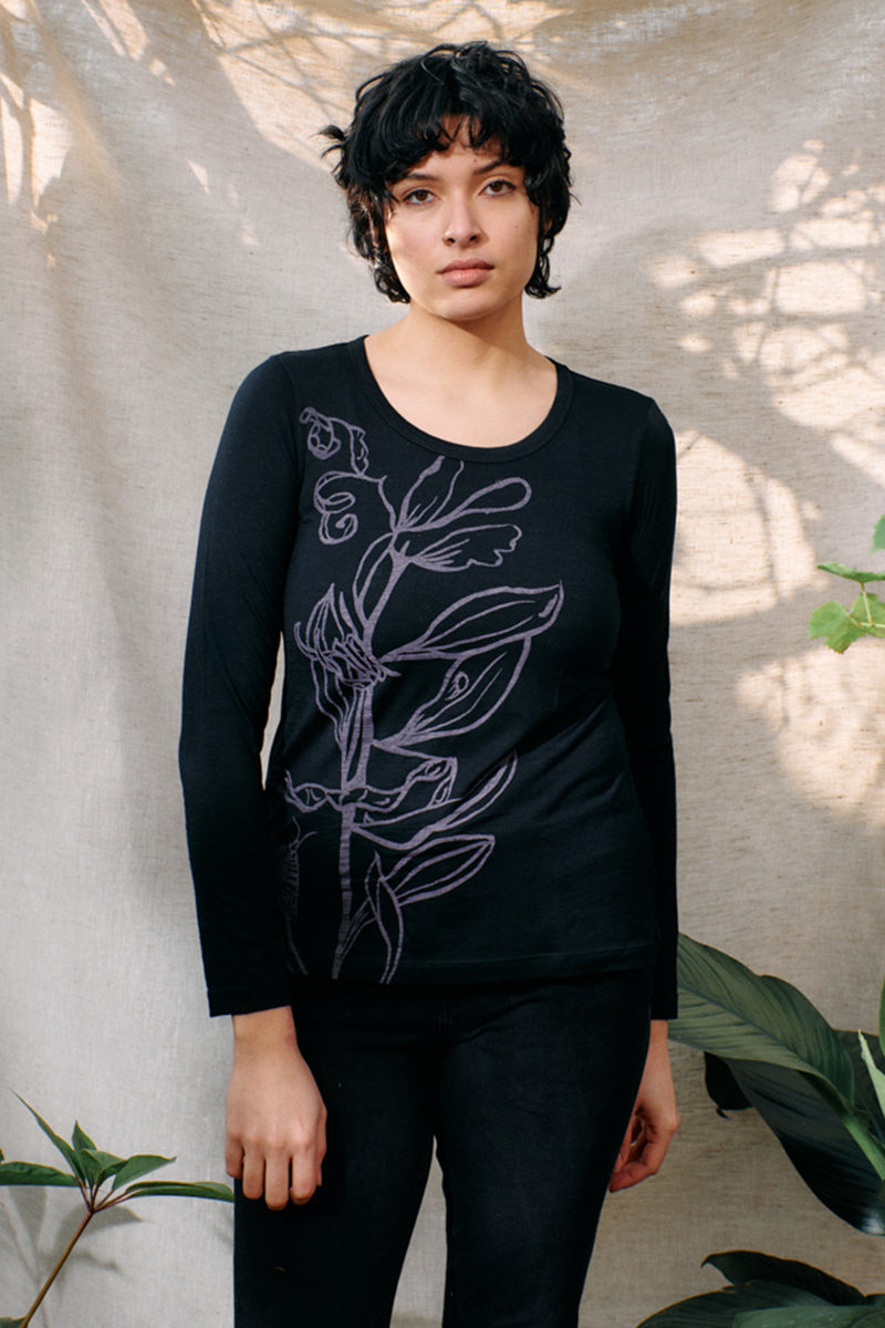 Wattle and Moth Merino Top