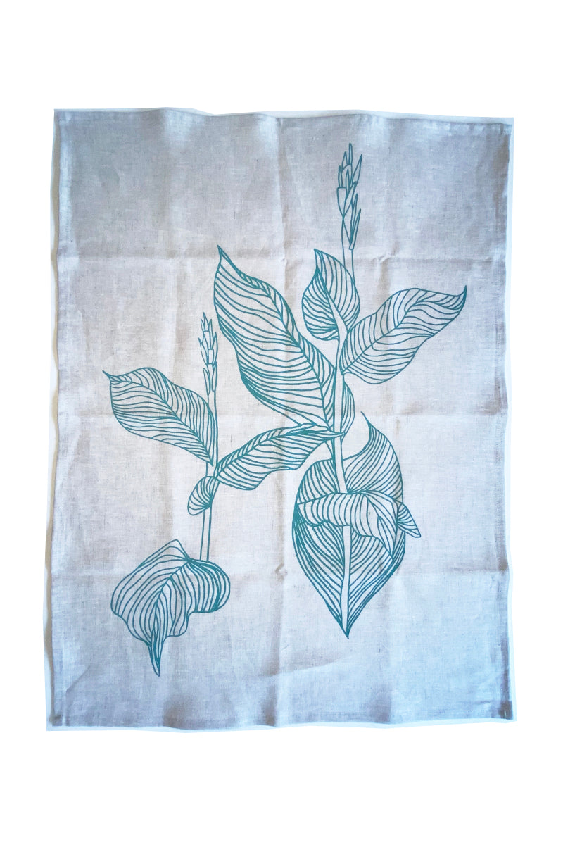 Canna Lilly Tea Towel