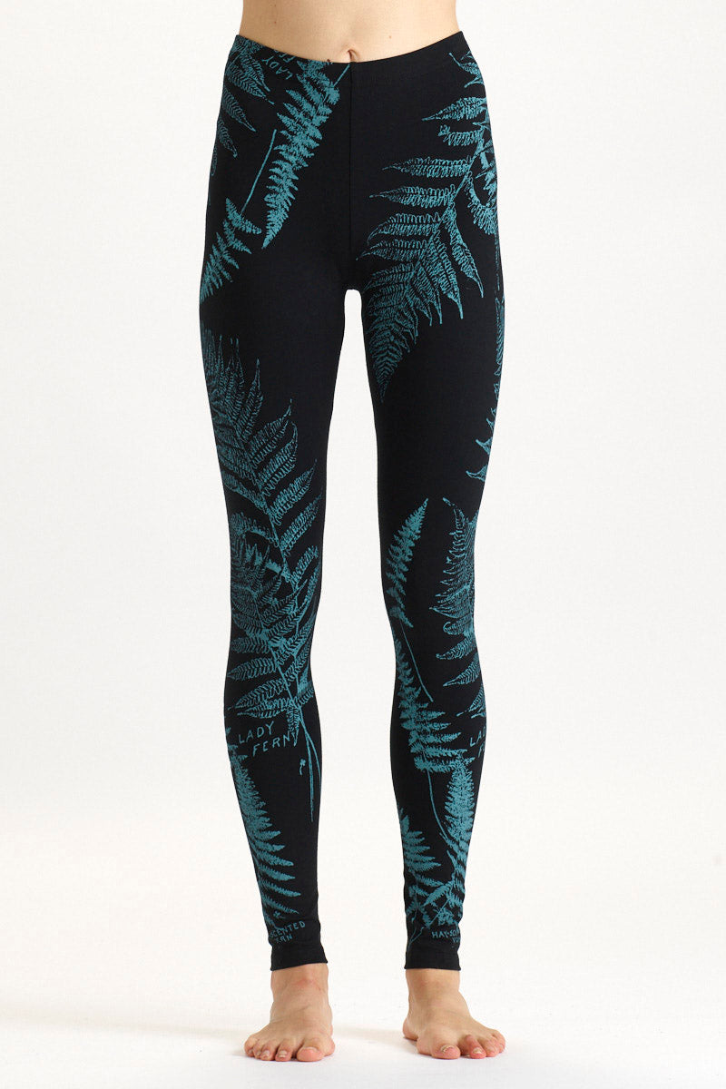 Cotton Fern Leaf Leggings