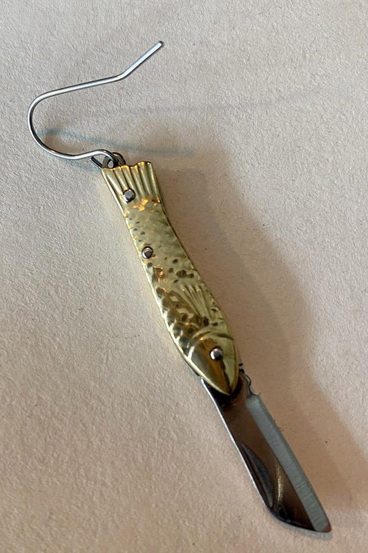 Fish Knife Earrings