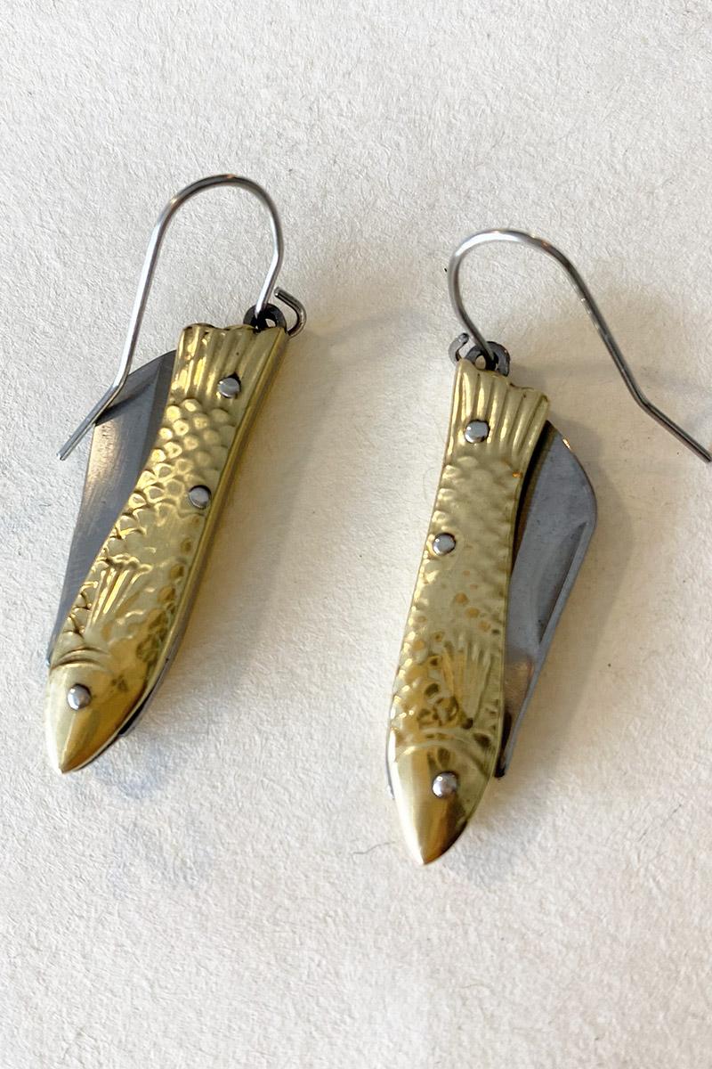 Fish Knife Earrings
