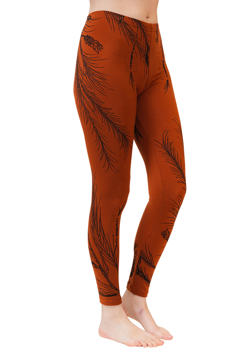 Merino Rust Melaleuca Leggings