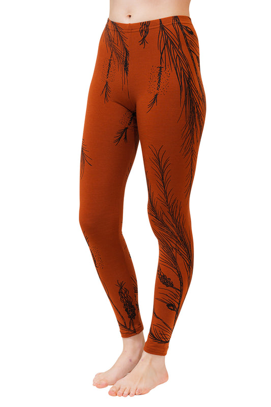 Merino Rust Melaleuca Leggings
