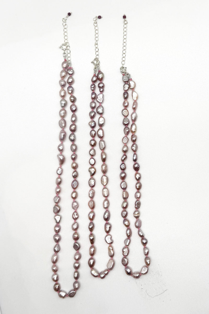 Hand-Knotted Pearl Necklace