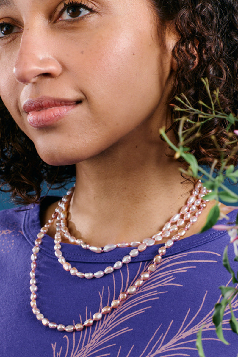 Hand-Knotted Pearl Necklace