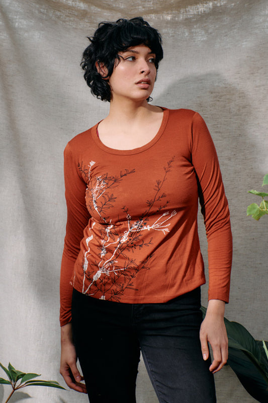 Brick Collage Merino Top