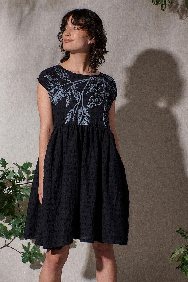 Silky Oak Seersucker Dress