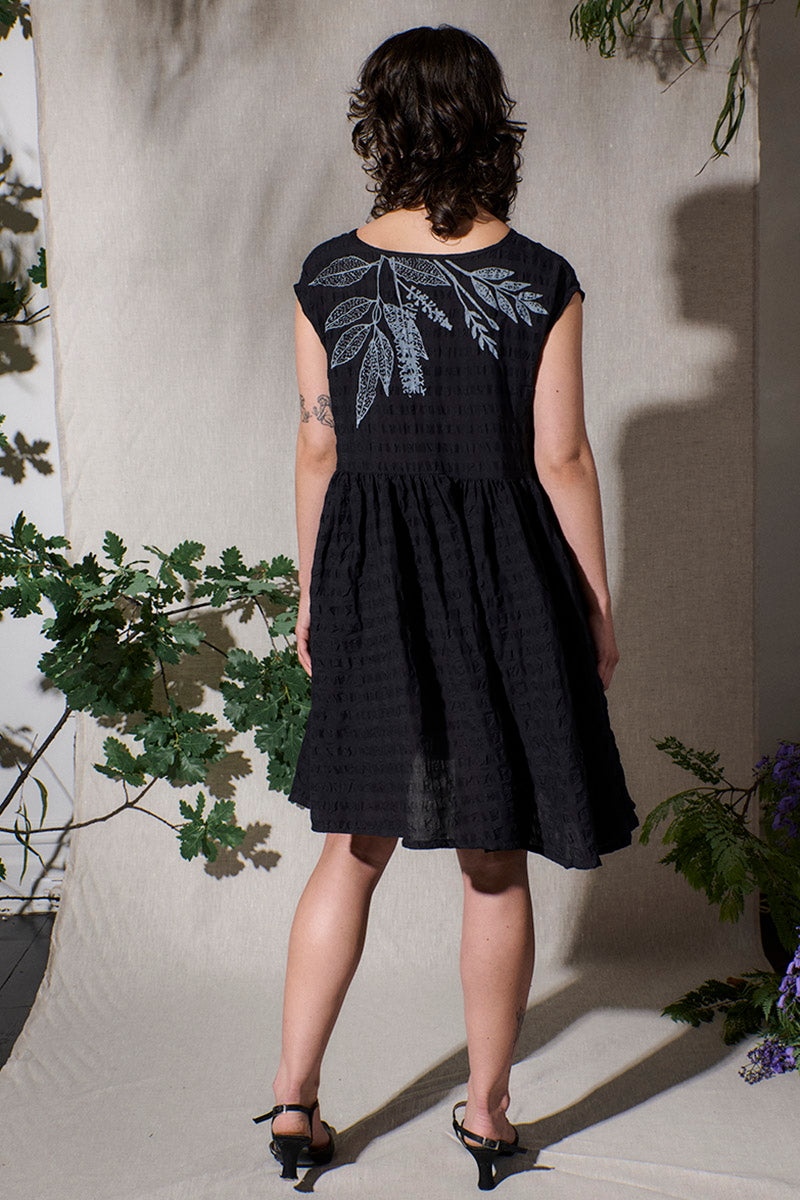 Silky Oak Seersucker Dress