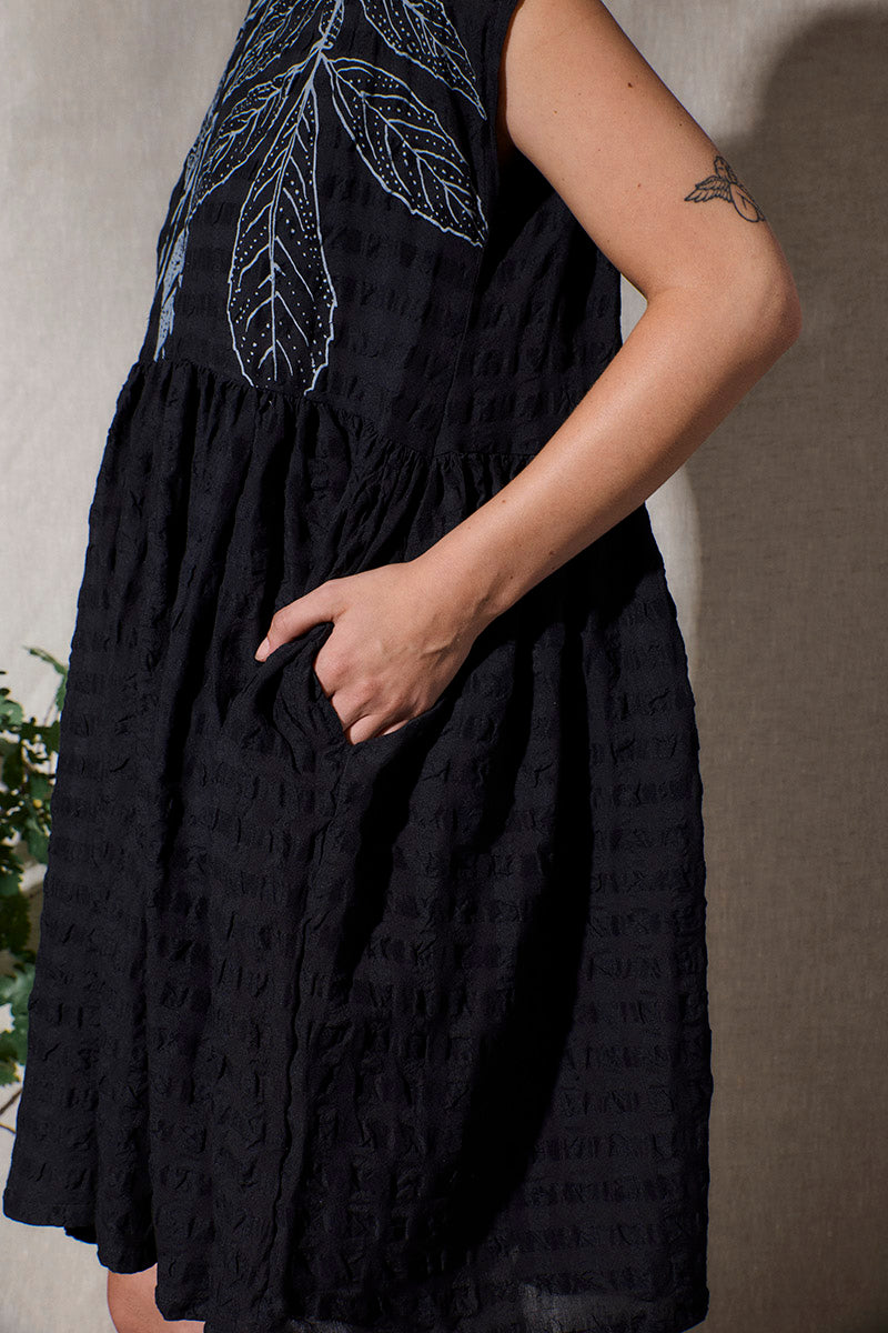 Silky Oak Seersucker Dress