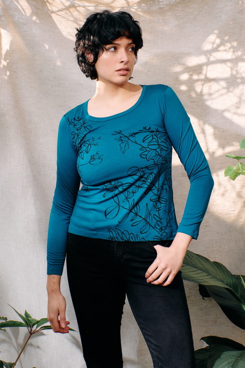 Silver Dollar Euc Merino Top