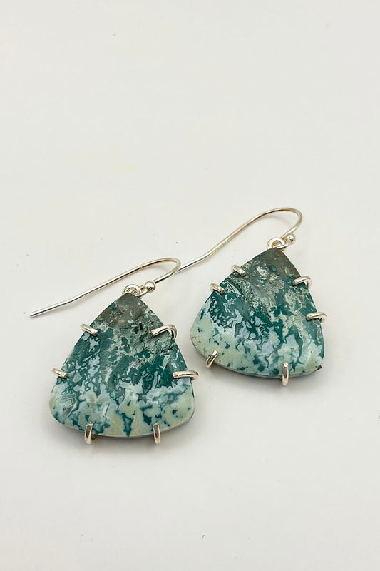 Opalised Wood Earrings